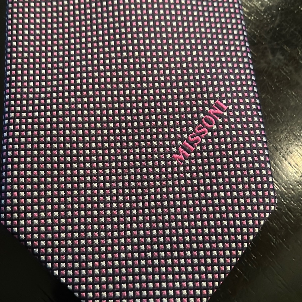 Missoni men’s tie; 3 and 1/4 inch
